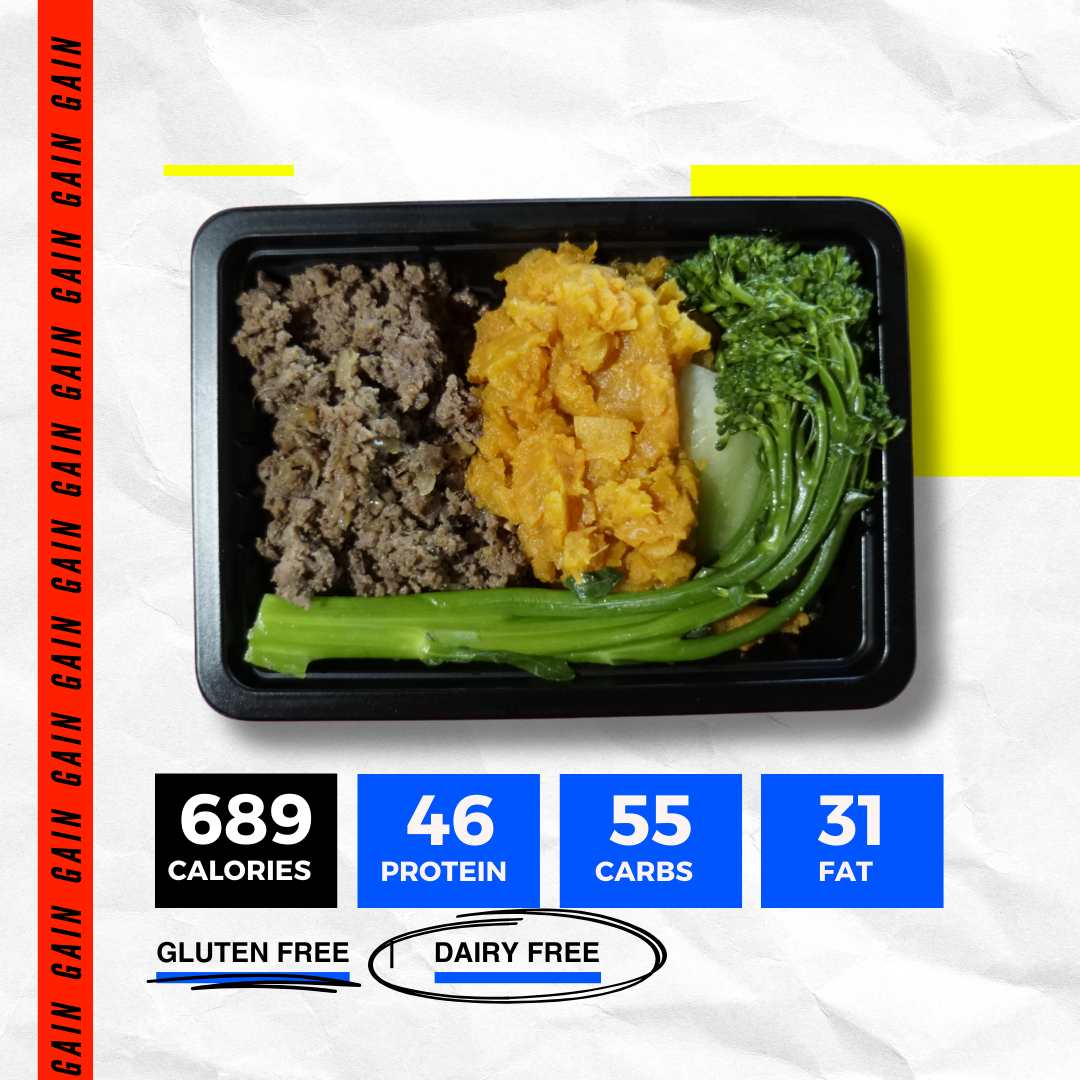 BEEF MINCE AND SWEET POTATO (GAIN)