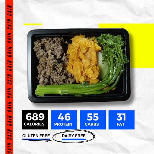 BEEF MINCE AND SWEET POTATO (GAIN)