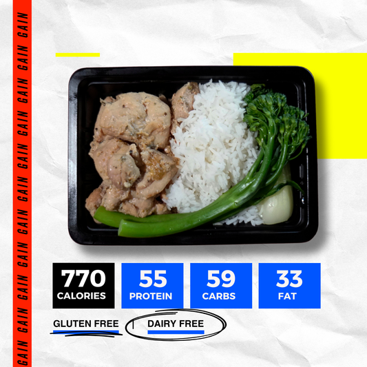 HONEY SOY CHICKEN AND WHITE RICE (GAIN)