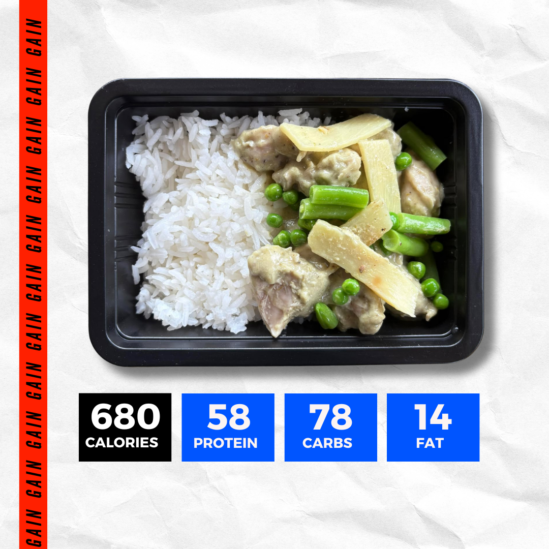 GREEN CURRY CHICKEN AND RICE (GAIN)