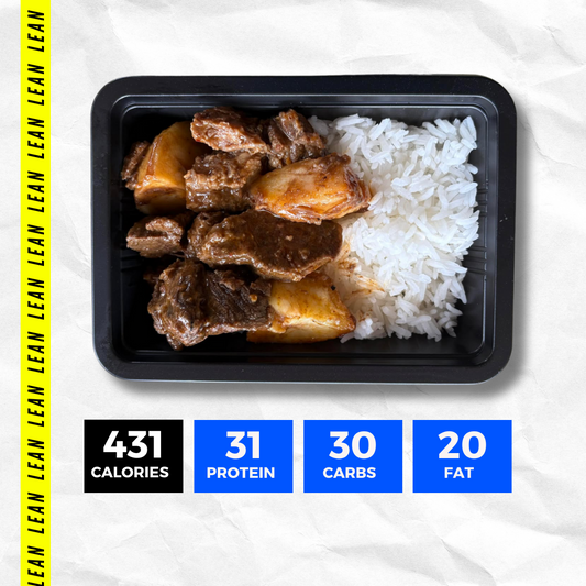 MASSAMAN CURRY BEEF & RICE (LEAN)